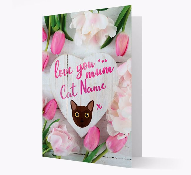 'Love You Mum' - Personalised {breedCommonName} Card